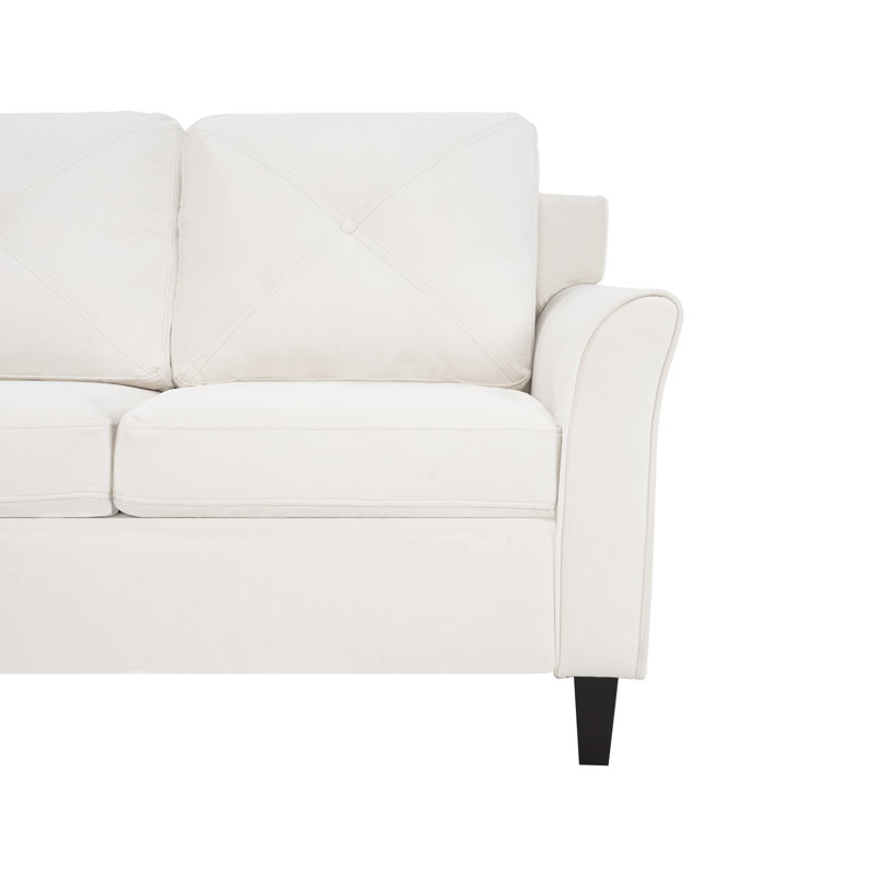 Red Barrel Studio® Jantjeline 3 Seater Sofa Button Tufted Upholstered Sofa Modern Couch Durable